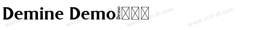 Demine Demo字体转换